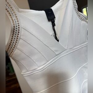 Faith Connexion Cream Studded Mini Dress